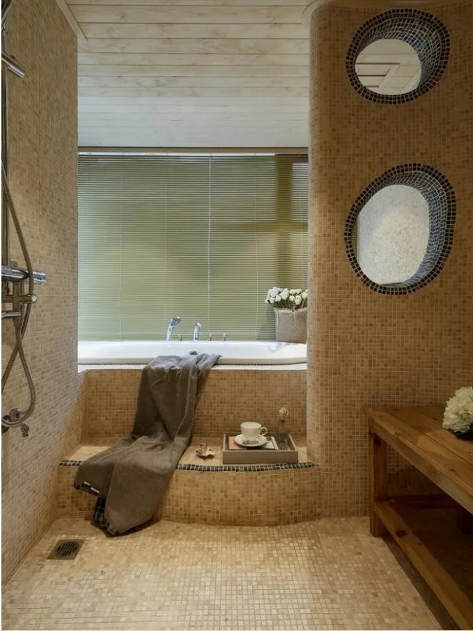 混搭地中海風(fēng)裝修的新房，一個(gè)花園式玄關(guān)，就美得讓人移不開(kāi)眼