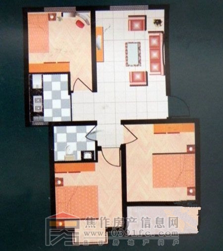 澳華一品園三室一廳一衛(wèi)一陽(yáng)臺(tái)