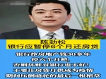 企業(yè)家陳勁松呼吁銀行暫停收貸，讓廣大的購(gòu)房者能挺過(guò)難關(guān)